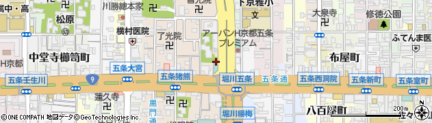 京都府京都市下京区柿本町620周辺の地図