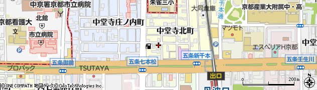 京都府京都市下京区中堂寺北町42周辺の地図