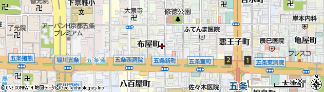 京都府京都市下京区材木町151周辺の地図