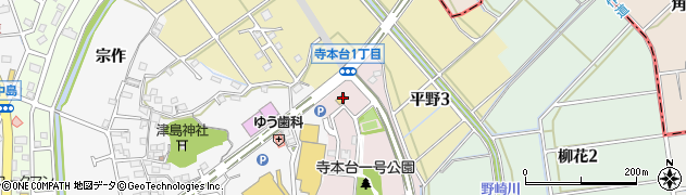 ファミリーマート知多寺本台１丁目店周辺の地図