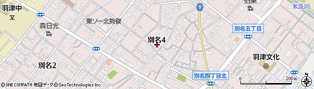 三重県四日市市別名周辺の地図