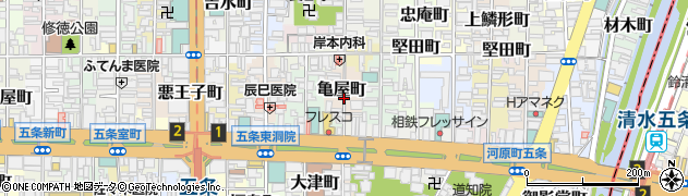 高倉通周辺の地図