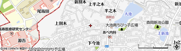 愛知県知多郡東浦町森岡下今池46周辺の地図
