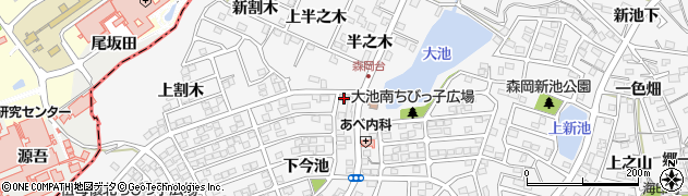 愛知県知多郡東浦町森岡下今池39周辺の地図