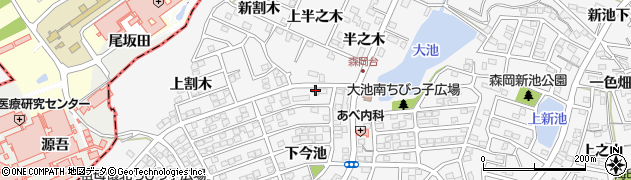 愛知県知多郡東浦町森岡下今池43周辺の地図