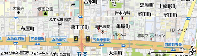 京都府京都市下京区深草町581周辺の地図