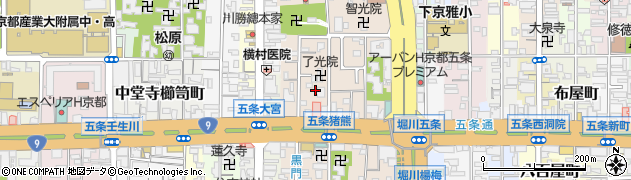京都府京都市下京区柿本町677周辺の地図