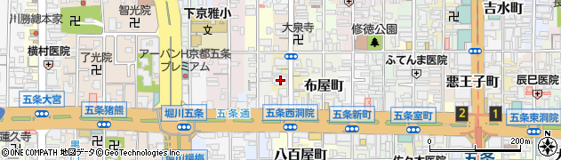 京都府京都市下京区八幡町527周辺の地図