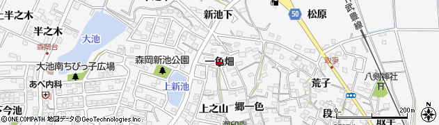 愛知県東浦町（知多郡）森岡（一色畑）周辺の地図