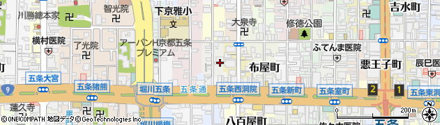 京都府京都市下京区天使突抜二丁目周辺の地図