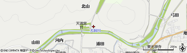 京都府亀岡市曽我部町犬飼（北山）周辺の地図