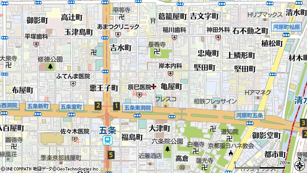 〒600-8407 京都府京都市下京区朝妻町の地図