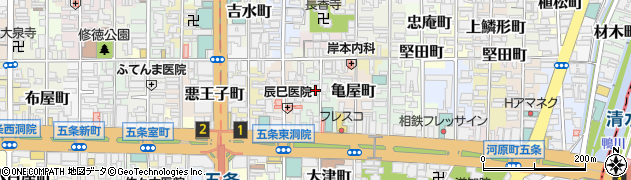 京都府京都市下京区朝妻町周辺の地図