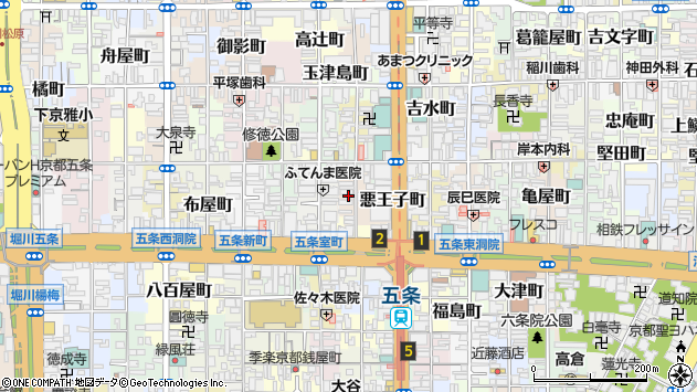 〒600-8420 京都府京都市下京区高砂町の地図