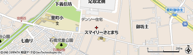 愛知県安城市里町足取中ノ切周辺の地図