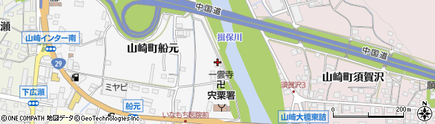 兵庫県宍粟市山崎町船元47周辺の地図