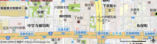 京都府京都市下京区柿本町580周辺の地図
