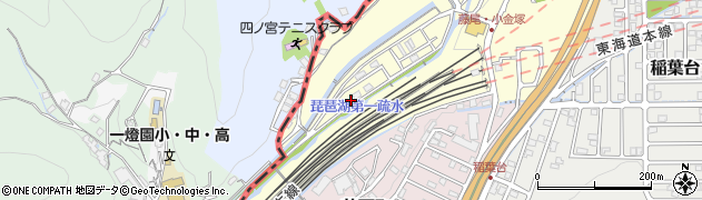 滋賀県大津市藤尾奥町22周辺の地図