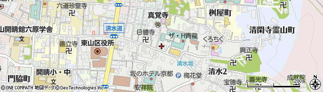 京都東山荘周辺の地図