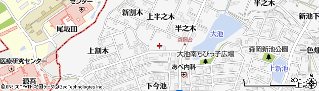 愛知県知多郡東浦町森岡下今池25周辺の地図