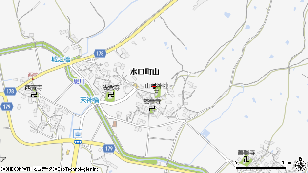 〒528-0067 滋賀県甲賀市水口町山の地図