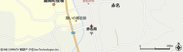 島根県飯石郡飯南町赤名周辺の地図