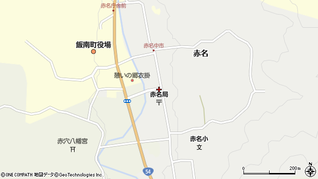 〒690-3511 島根県飯石郡飯南町赤名の地図