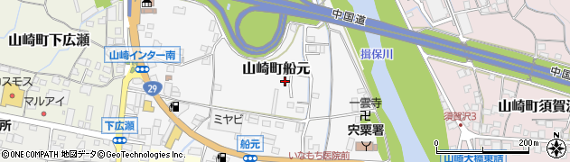 兵庫県宍粟市山崎町船元161周辺の地図