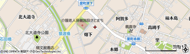 愛知県安城市里町（畑下）周辺の地図