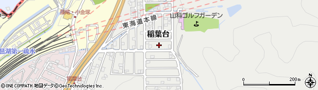 滋賀県大津市稲葉台33周辺の地図