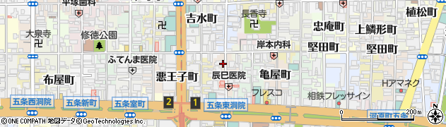 京都府京都市下京区深草町周辺の地図