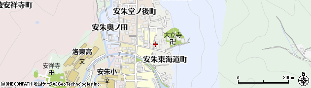 京都府京都市山科区安朱東海道町60周辺の地図