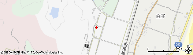 千葉県南房総市峰周辺の地図