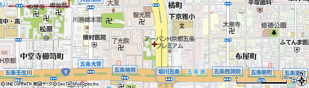 京都府京都市下京区柿本町573周辺の地図