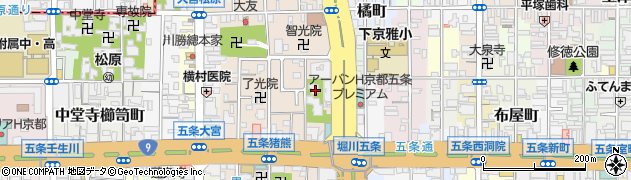 京都府京都市下京区柿本町678周辺の地図