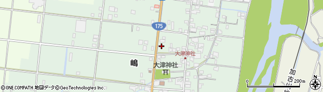 兵庫県西脇市嶋191周辺の地図