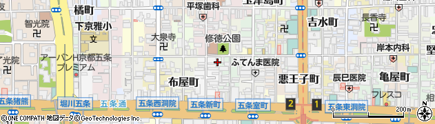 京都府京都市下京区材木町130周辺の地図