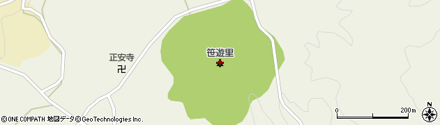 笹遊里周辺の地図