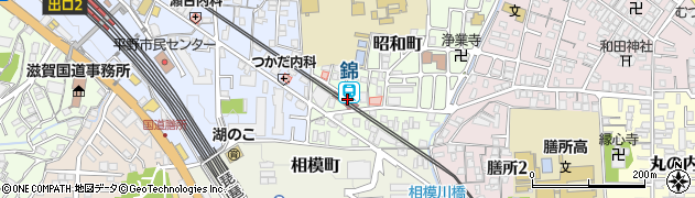 錦駅周辺の地図