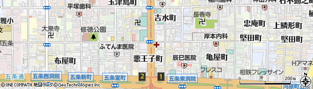 京都府京都市下京区大堀町周辺の地図