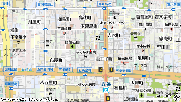 〒600-8429 京都府京都市下京区御供石町の地図
