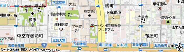 京都府京都市下京区柿本町572周辺の地図