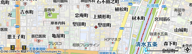 京都府京都市下京区下鱗形町595周辺の地図