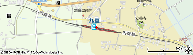 九重駅周辺の地図
