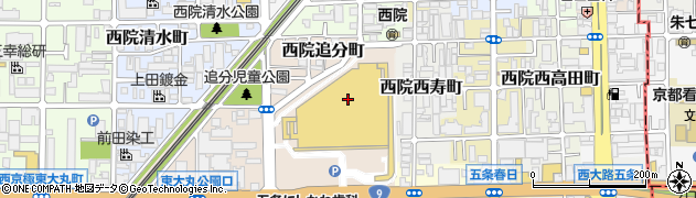 イオンモール京都五条　クリーニングルビー周辺の地図