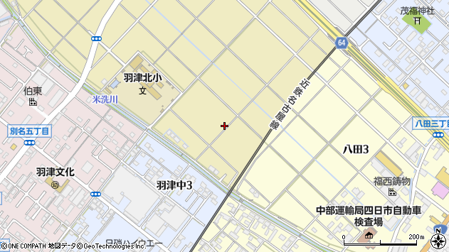 〒510-0012 三重県四日市市羽津の地図