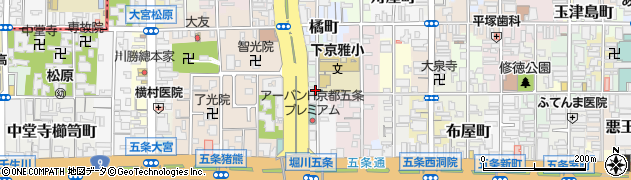 京都府京都市下京区篠屋町75周辺の地図