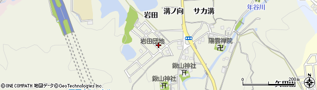 京都府亀岡市上矢田町（岩田）周辺の地図