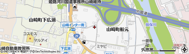 兵庫県宍粟市山崎町船元265周辺の地図