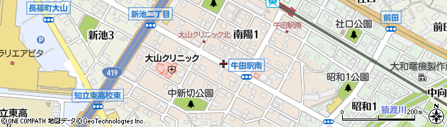 愛知県知立市南陽周辺の地図